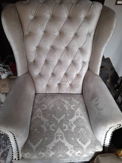 Classic Carved Gold Accent Chair