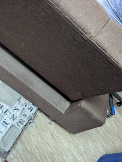 3 Seater Sofa Cum Bed | Used | Good Condition 8/10 | Brown
