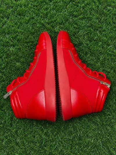 Red High-Top Sneakers