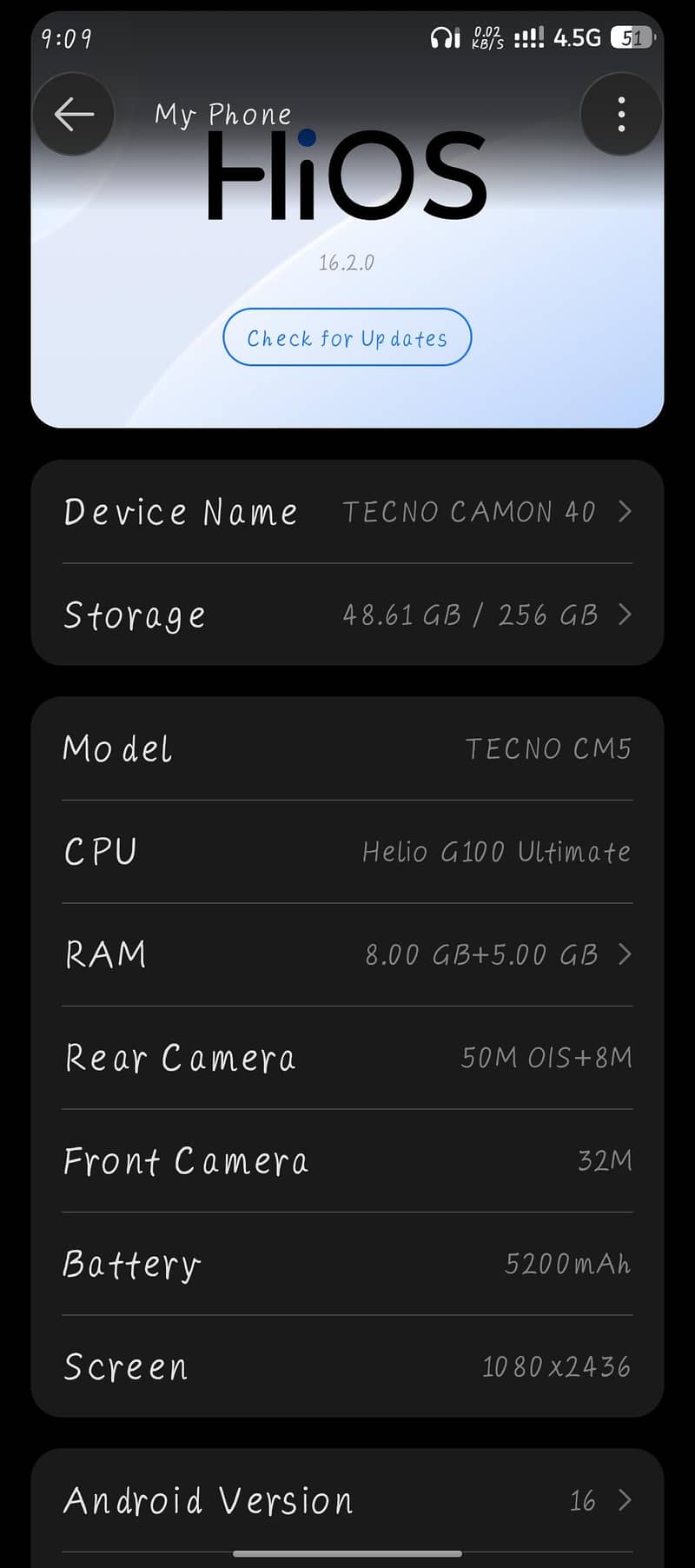 Tecno CAMON 40 256 1