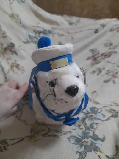 White Seal Sailor Plush Soft Toy Brand New