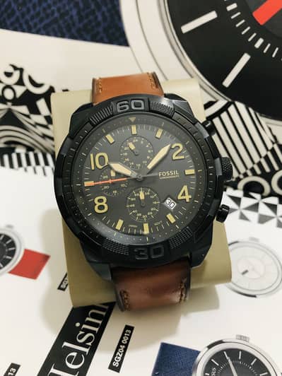FOSSIL-CHRONOGRAPH-ORIGINAL & NEW WATCH-SEIKO CITIZEN CASIO ARMANI