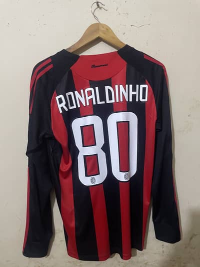 AC Milan 2008/09 home Ronaldinho #80 M
