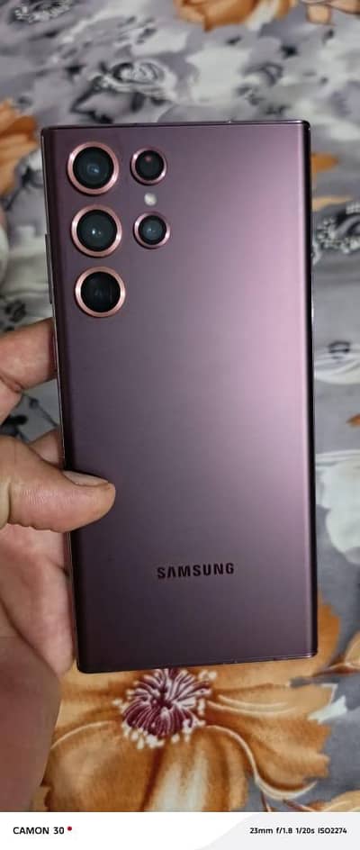 Samsung Mobile S22 Ultra 12gb 256gb official approved with box