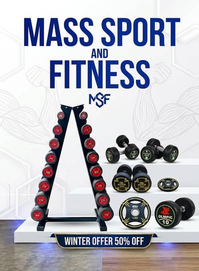 Dumbbell / Weight plates / Kettle Bell / Rods / Home gym / walking pad