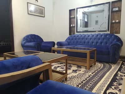 6 pcs - Sofa Set (Royal Blue Color)