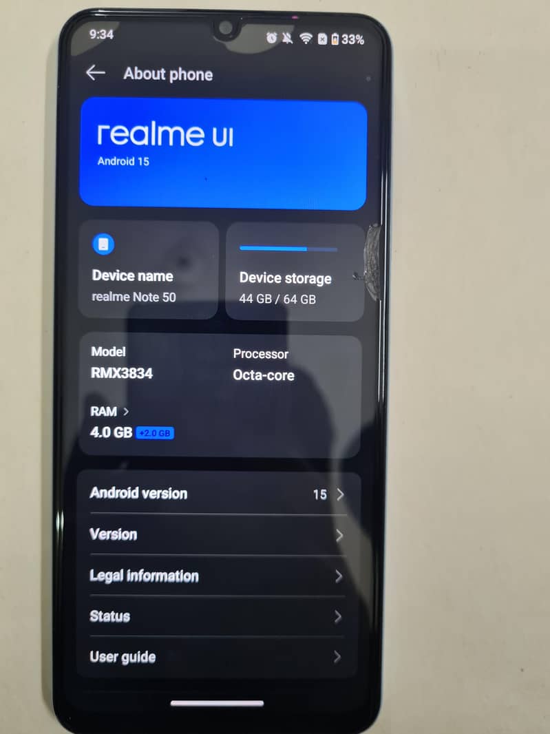 Realme Note 50 0