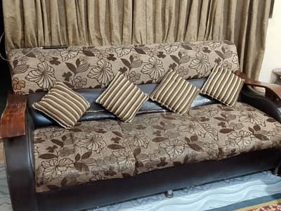 3-Piece Sofa Set with Cushions – Fair Condition
