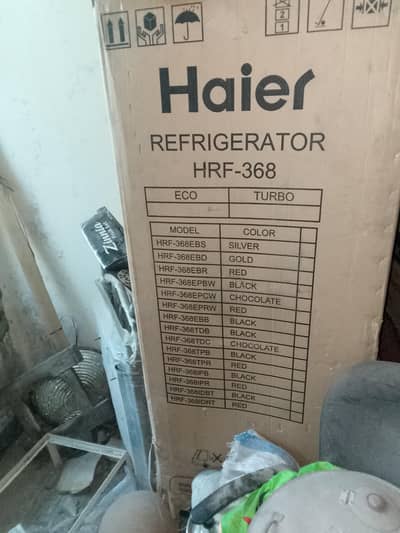 Haier Refrigerator HRF-368 EPBW (Black Eco) - Brand New Daba Pack