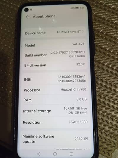 Huawei Nova 5T