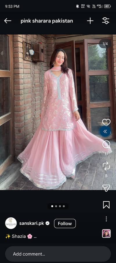 pink sharara