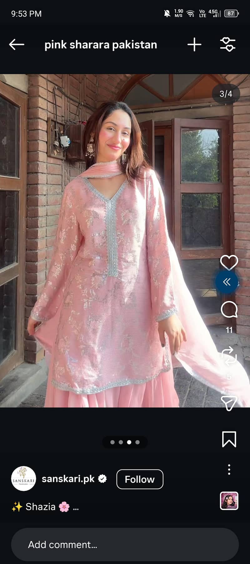 pink sharara 1