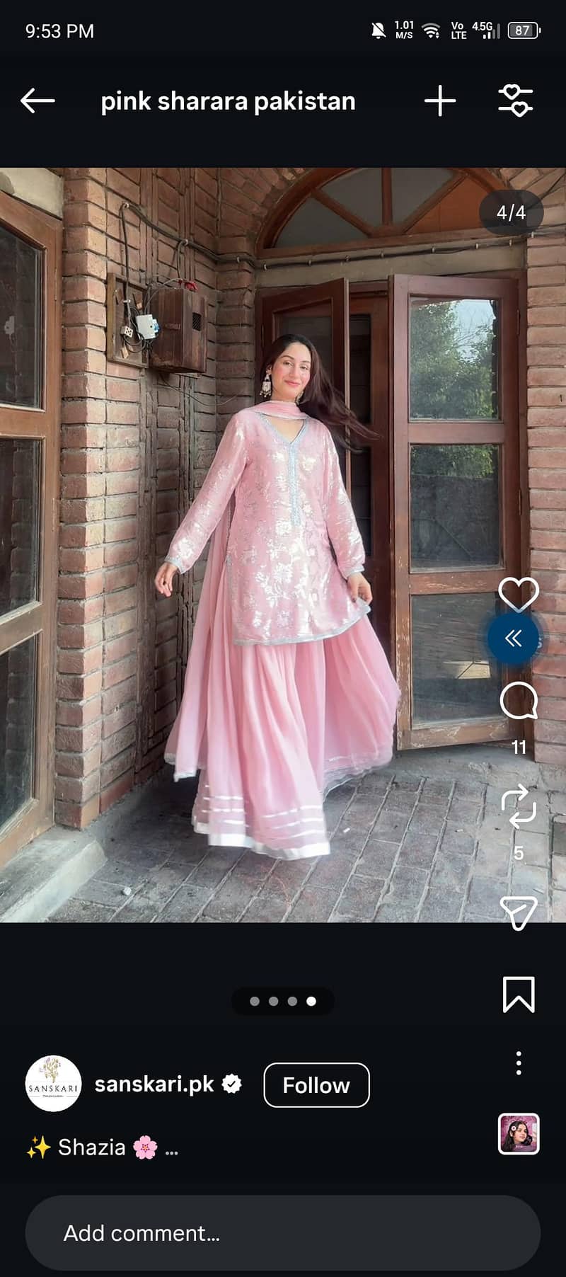 pink sharara 2