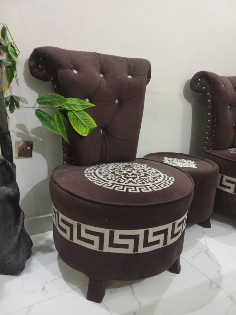 Two sofas chair with one table 0