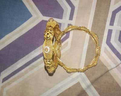 Chandi Bangles gold plated vip