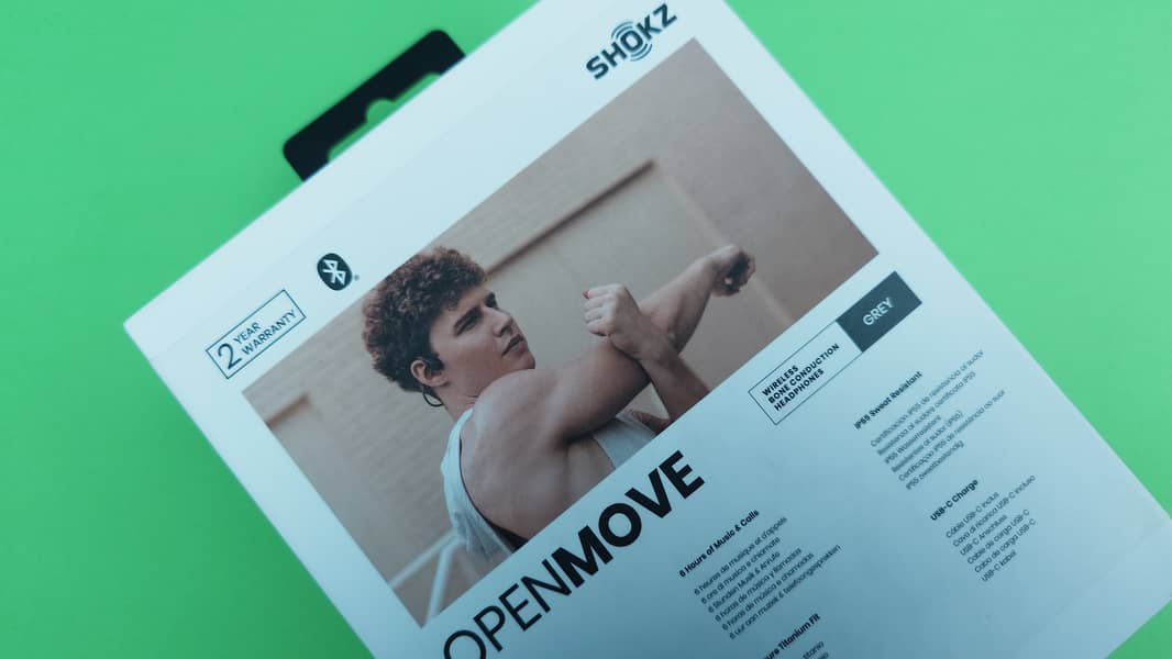 SHOKZ | OPEN MOVE | BONE CONDUCTION | OPEN EAR PHONE | LIGHT | 33 FEET 5