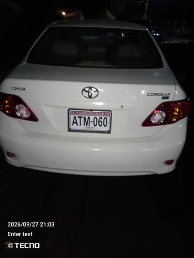 Toyota Corolla XLI 2010