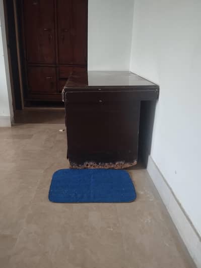 6 chairs, office table and a rack