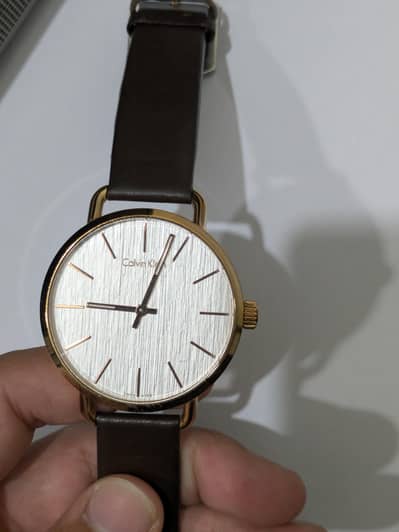 Original Calvin Klein Even Leather Watch - Swiss Made