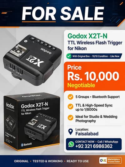 godox x2T N TTL Wireless Flash Trigger