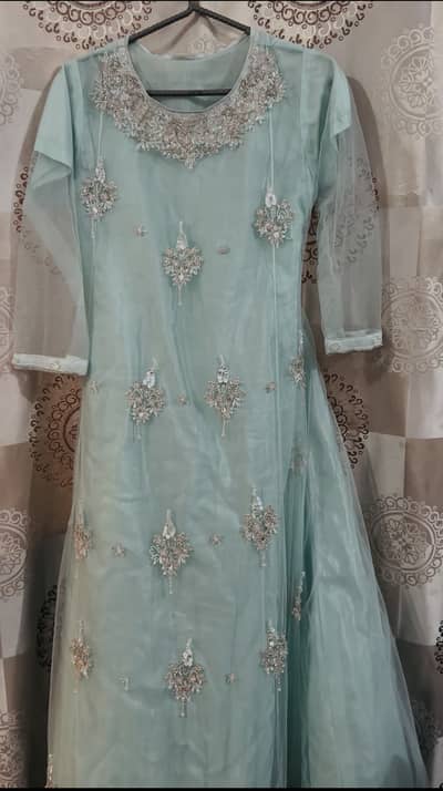 Sage green 3 piece formal dress / once use / small