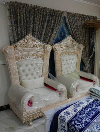 pair of big sofa chairs