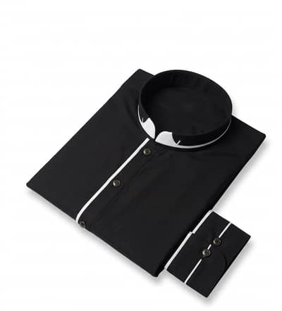 Men's premium black shalwar kameez