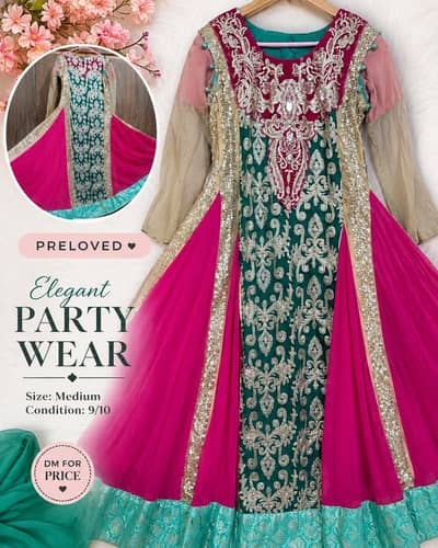 party & weeding wear macxi with duppatta