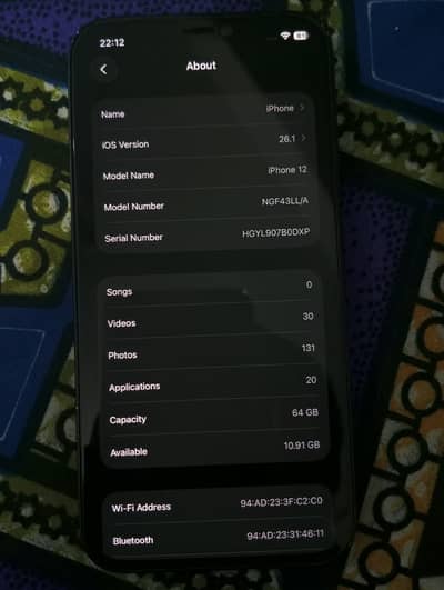 Urgent sell iphone 12