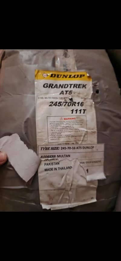 4 Dunlop Tyres New 245/70R16