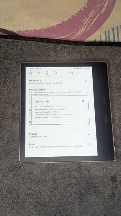 kindle oasis 9th and generation 32gb