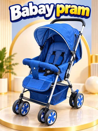 Baby pram in metal body 10/10 condition Urgent sale