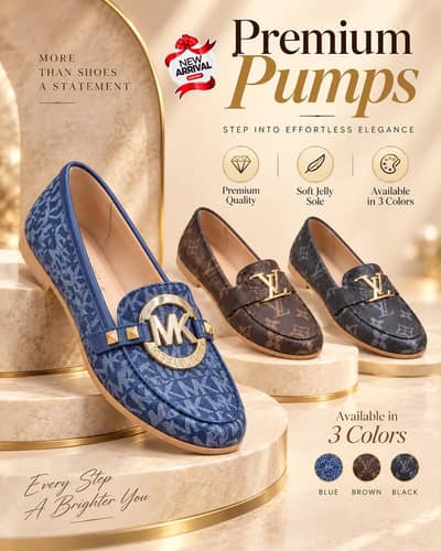 MK & LV premium loafers for women - three colors available