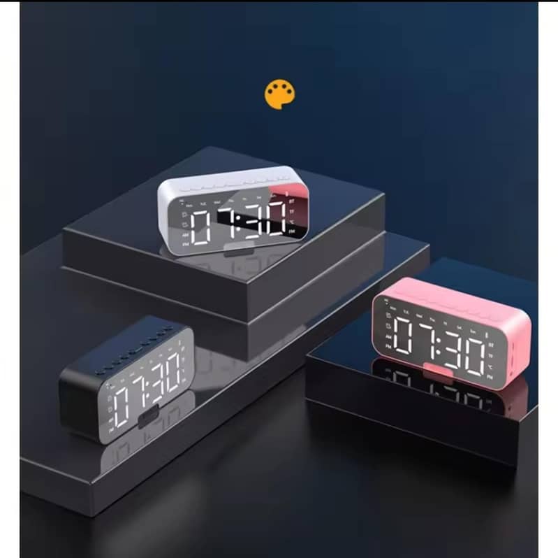 Wireless Digital Clock with Bluetooth Speaker 1