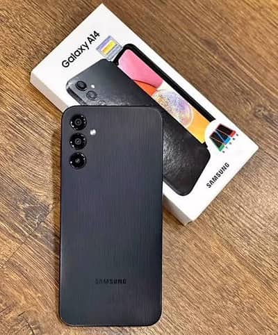 Samsung A14 4/128 PTA Approved 2 sim 10/10 Black color, with box only