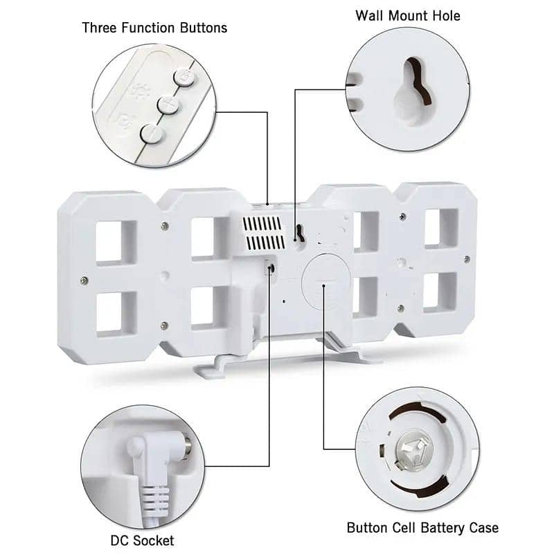 Wireless Digital Clock with Bluetooth Speaker 8