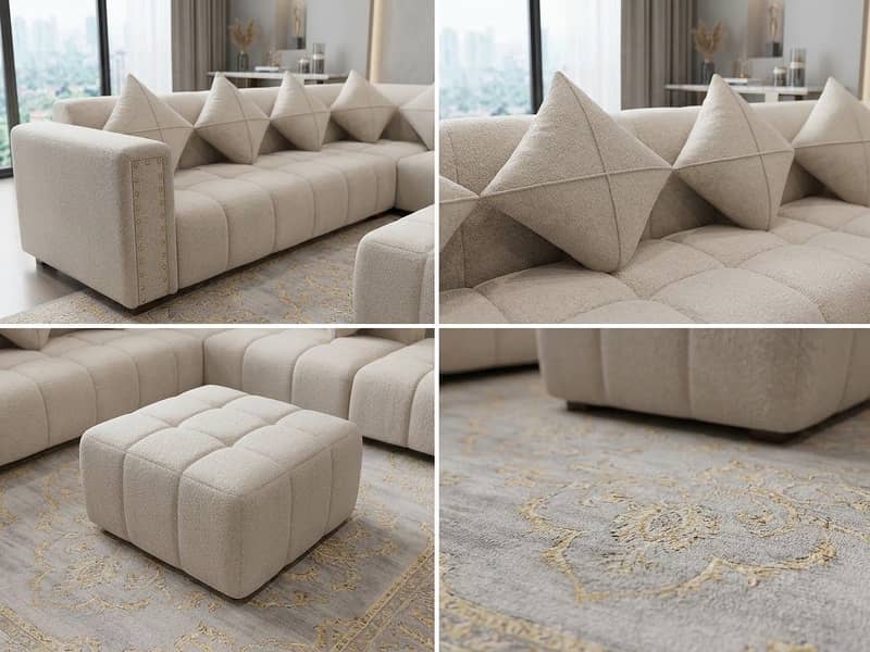 L shaped cloud sofa 0