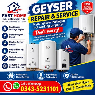 Gas geysers leakage repair instant geysers repair electric geysers