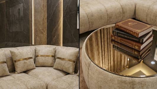 L shaped cloud sofa set