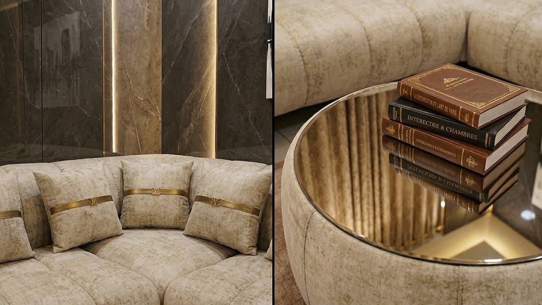 L shaped cloud sofa set 0