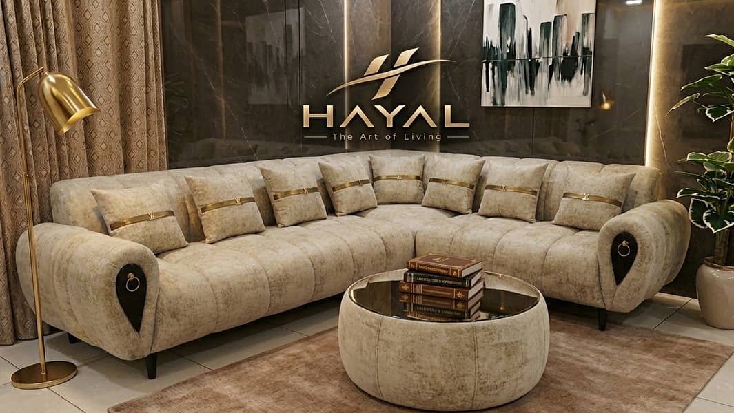 L shaped cloud sofa set 1