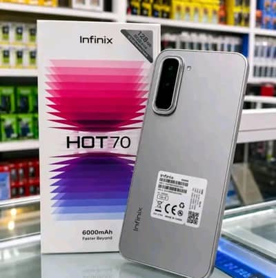Infinix hot 70 official PTA 6/128 just open box