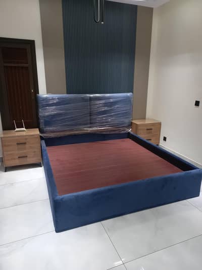 Cushion Bed And Side Table New Condition