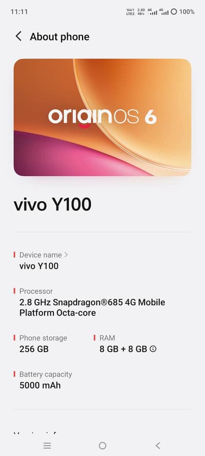 Vivo Y100