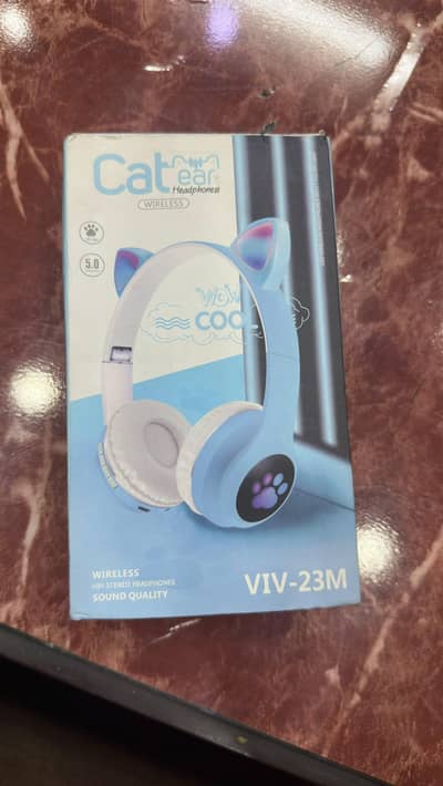 Cat RGB Lights Wireless HeadPhone,
