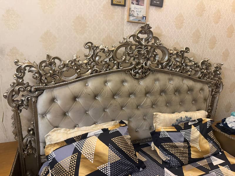 solid wood king bed set 4