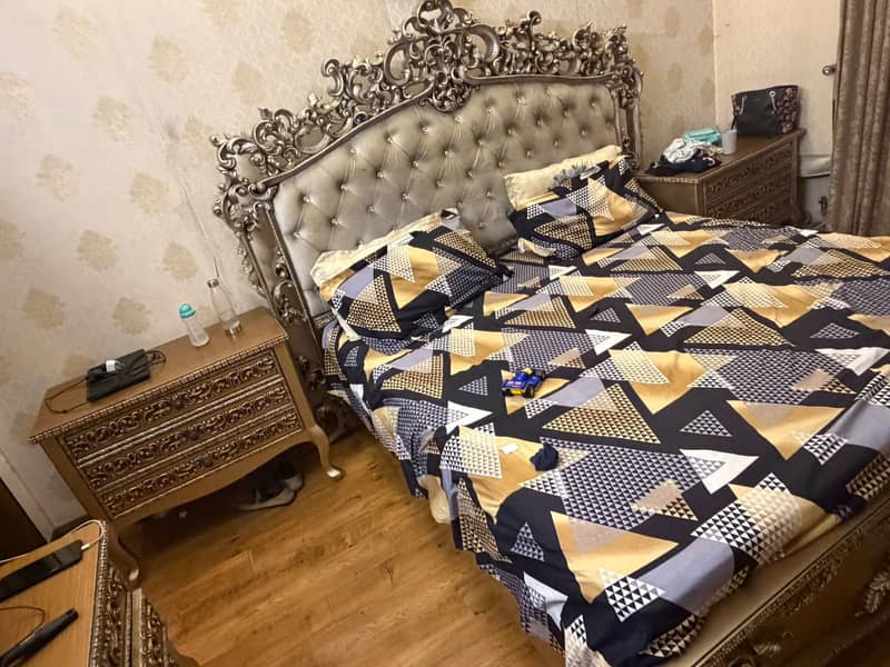 solid wood king bed set 5