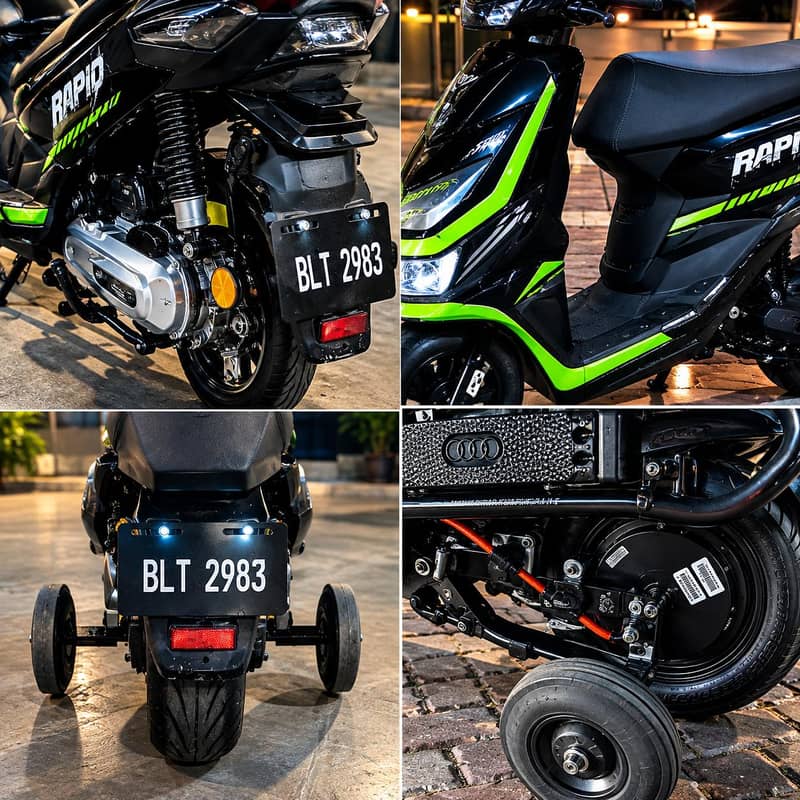 scooty side support wheels maker 5