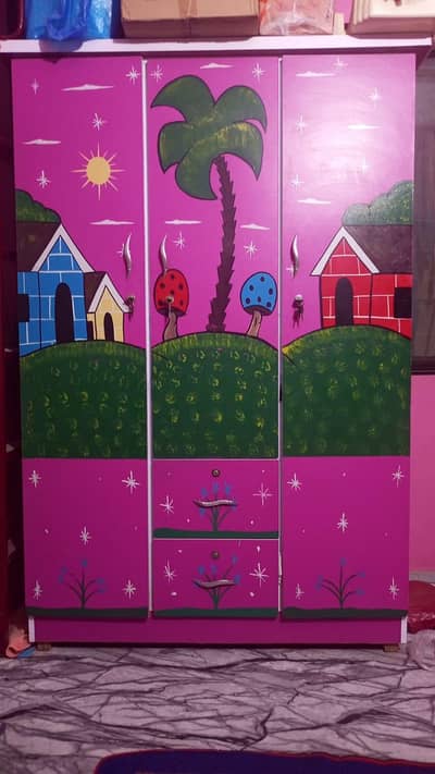 Kids 3 Door Wardrobe