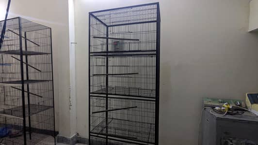 cage / birds cage /iron cage parrots cage /4 portion cag /Like new